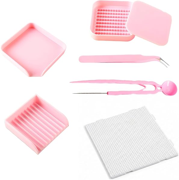 KSJEHW 7 Piezas Cuentas para planchar Pinzas Cuentas planchar Herramientas per Cuentas planchar Accesorios per Cuentas planchar Para Diseño DIY de Joyas, Creativas y Manualidade Niños - 1