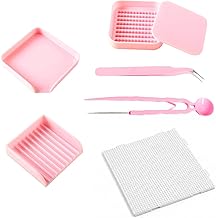 7 Pièces Plaques de Perles à Repasser Pinces épiler, en Plastique, Plaque Petite Transparente, pour Decorations DIY et Loisirs Créaifs