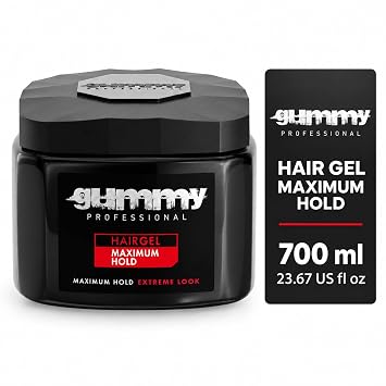 Maximum Hold Hair Gel - Firm Hold & Edge Control - 700 ml 23.67 Fl Oz
