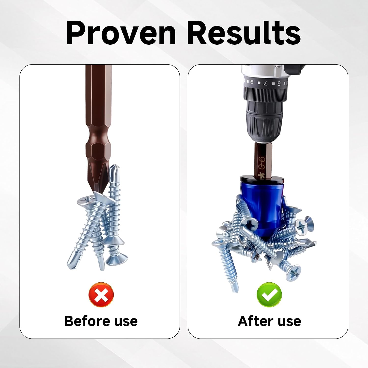 6 Pcs Screwdriver Head Magnetic Ring, Magnetic Drill Bit Holder | 1/4inch 6.35mm Universal Bit Holder, Alloy Screw Holder, Removable Ring Set, for Hex Screwdrivers, Power Bits & DIY Repair