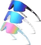 Kids Baseball Sunglasses for Boys Girls Youth Softball Cycling Sports Sunglasses UV400 Protection Age 5-12