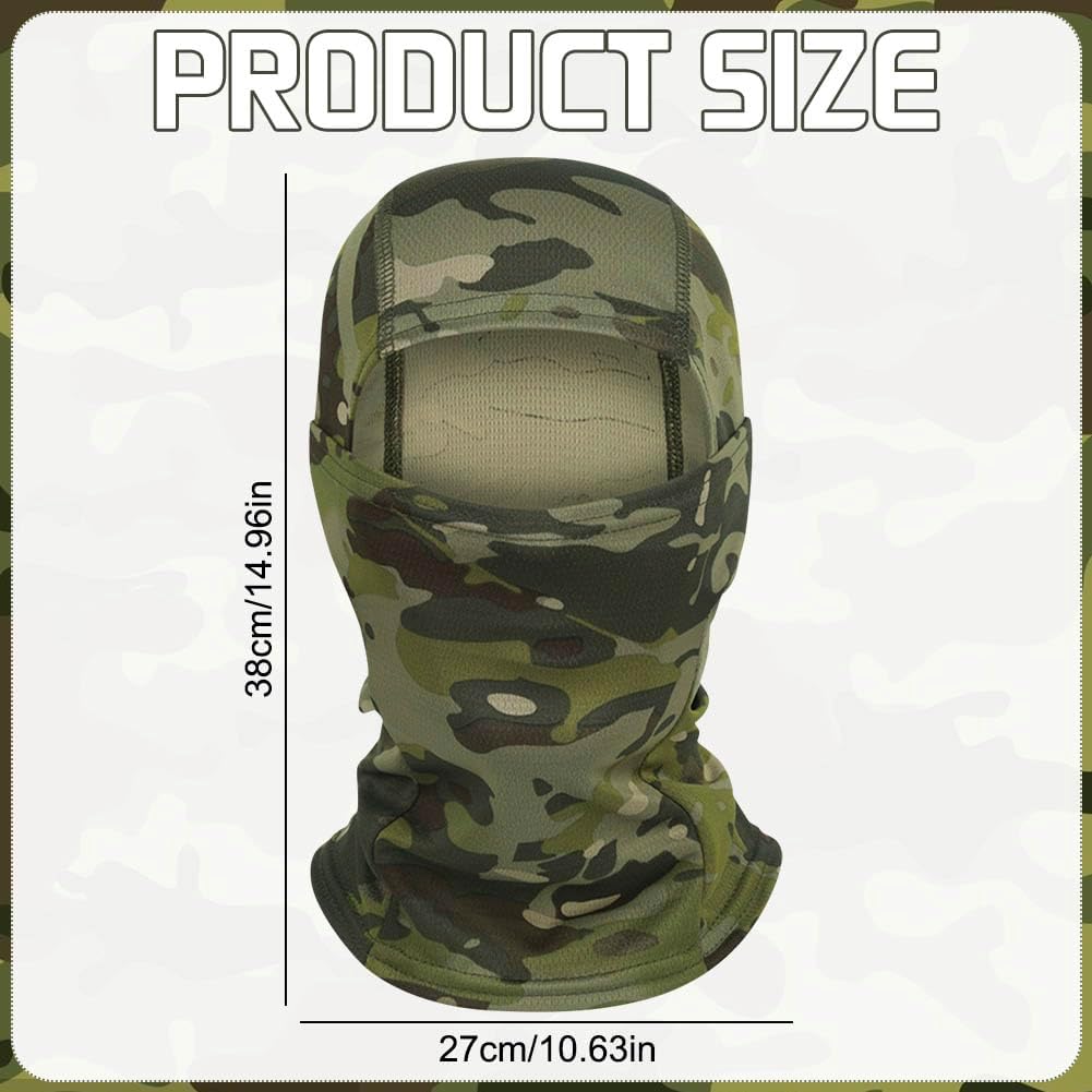 5PCS Camo Balaclava Ski Face_Mask Full Face_Mask Windproof UV Protection Cover for Men Women Outdoor - Image 2