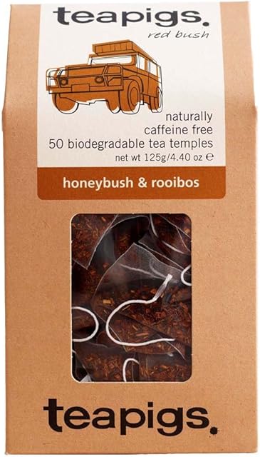 Teapigs Honeybush and Rooibos Tea Bags Made With Whole Leaves (1 Pack of 50 Tea Bags)