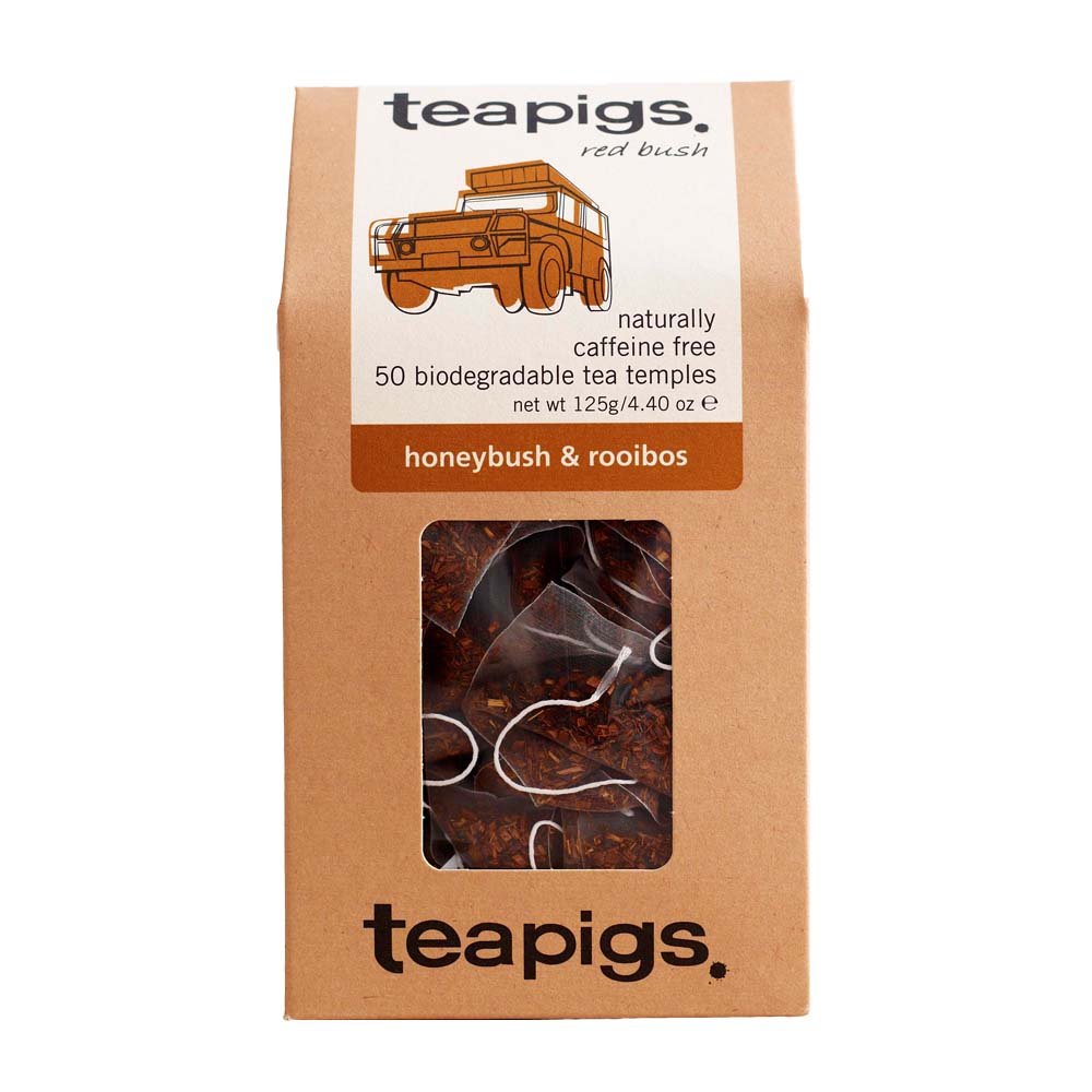 Teapigs Honeybush & Rooibos Tea Bags Made with Whole Leaves (1 Pack of 50 Teabags)