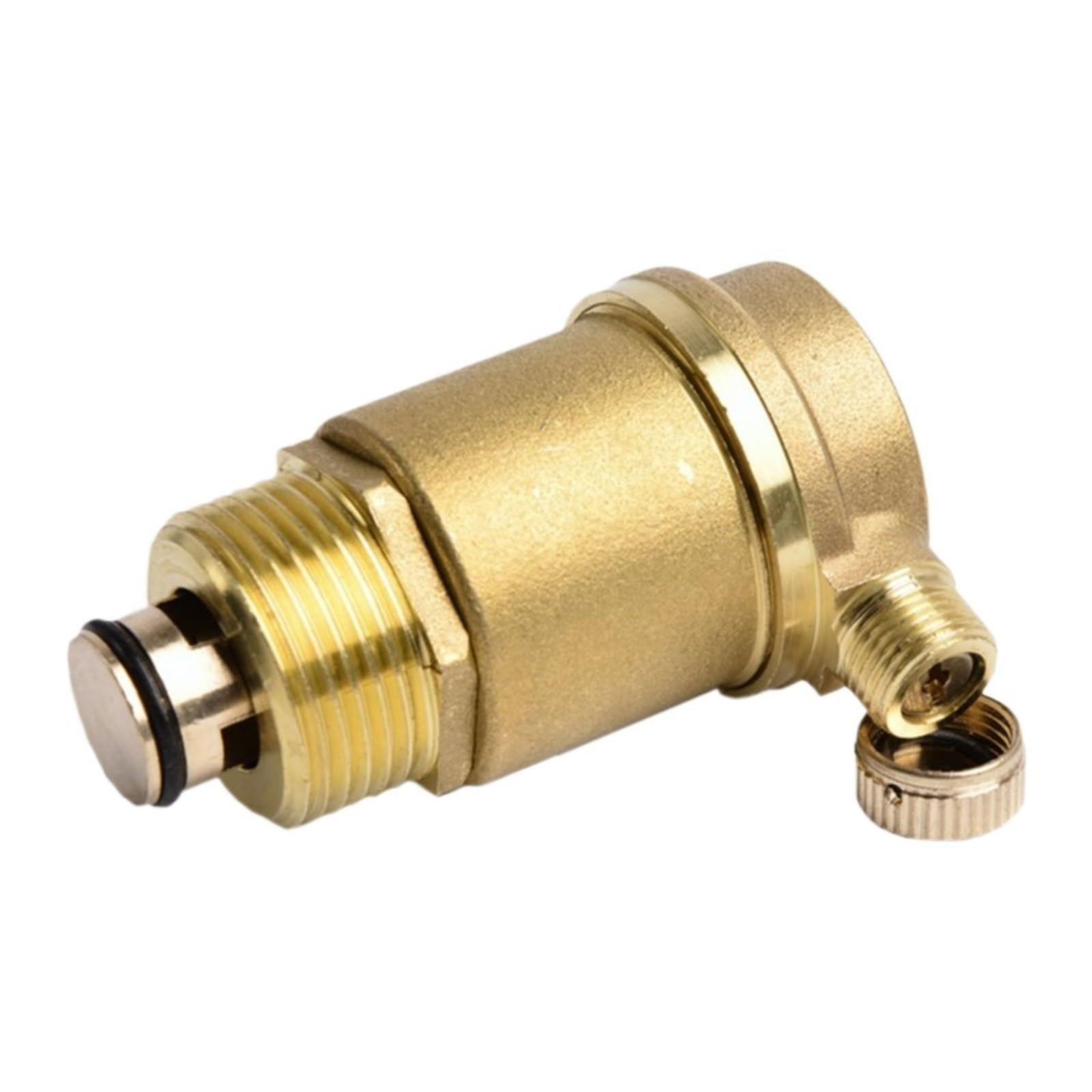 Generico Valvola di sfiato automatico della pressione dell'aria in ottone da 1/2" 3/4" 1" Valvola di sicurezza Valvola di sicurezza for scaldabagno solare(1")