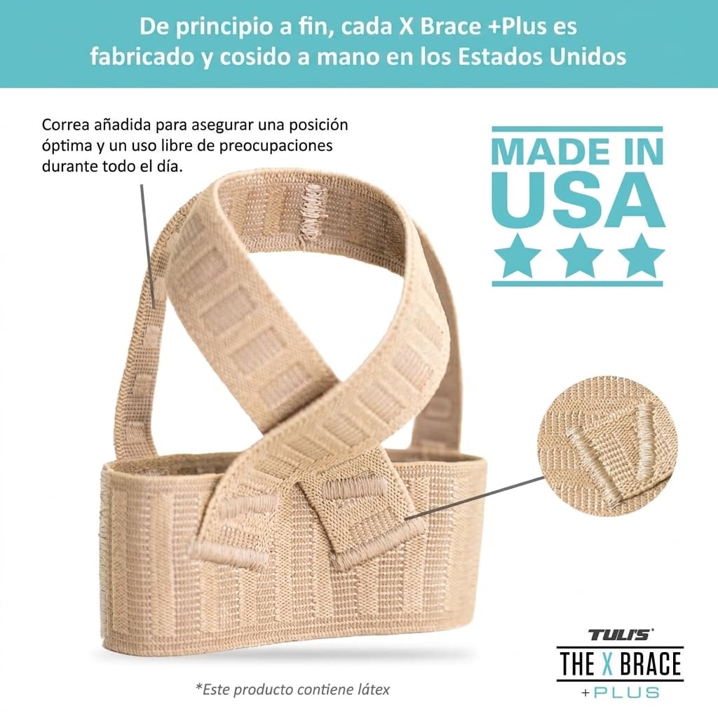 Tuli's X Brace Plus Tobillera de compresión Grande, 1 Par | Reforzada en X, para soporte del arco plantar & molestia del talón, perfil bajo para deporte