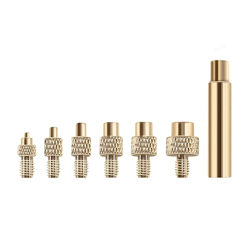 FYSETC Prusa i3 MK3S+ MK4 Puntas de inserción de calor 6 piezas + adaptador de soldadura para piezas impresas de filamento 3D para M2 (M2.5) M3 M4