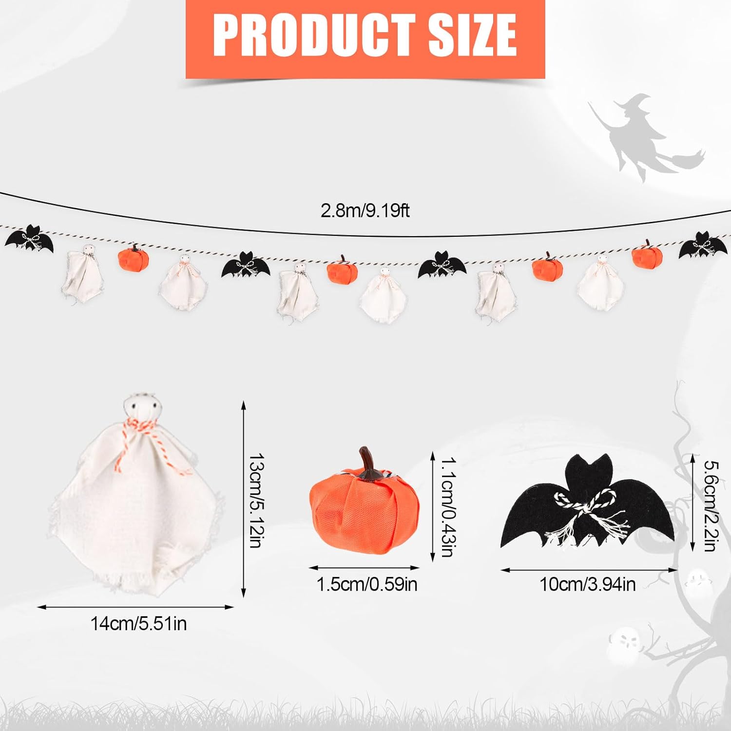 Halloween banner részletei