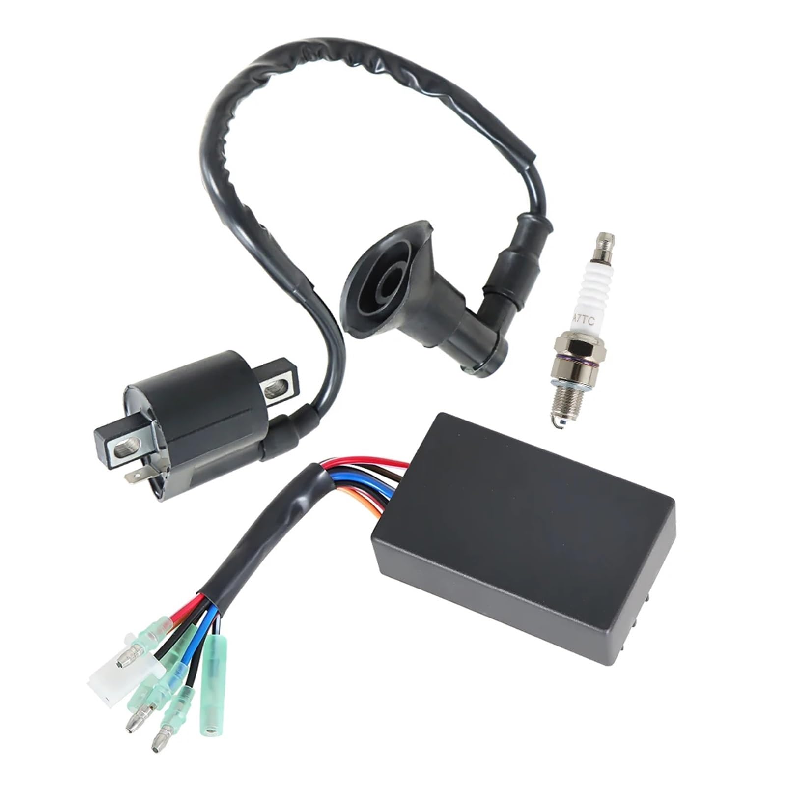 Dispositivi Accensione Moto Per Polaris Per Predator 90 Per Sportsman 90 2003 2004 2005 2006 CDI BOX Bobina Accensione Per Candela 0451018, 0452187 Bobina Statore
