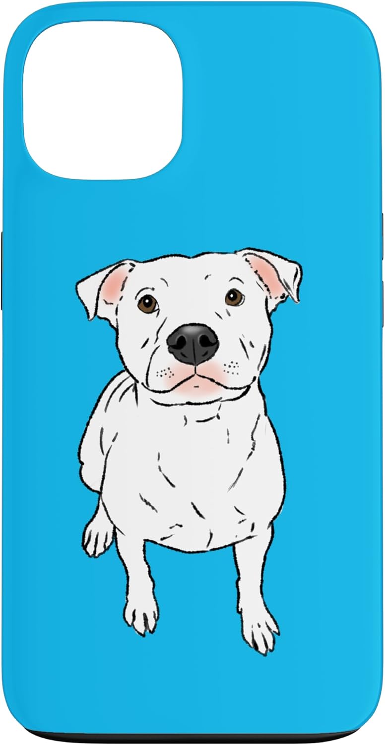 White Pit Bull, White Pittie, Pitbull Lover, Bully Breed Dog Case for iPhone XS Max
