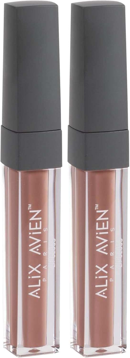 ALIX AVIEN Uzun Süre Kalıcı Yapışkan His Bırakmayan Nemlendirici Dudak Parlatıcısı - Lipgloss 02 Dusty Rose (2 paketi)