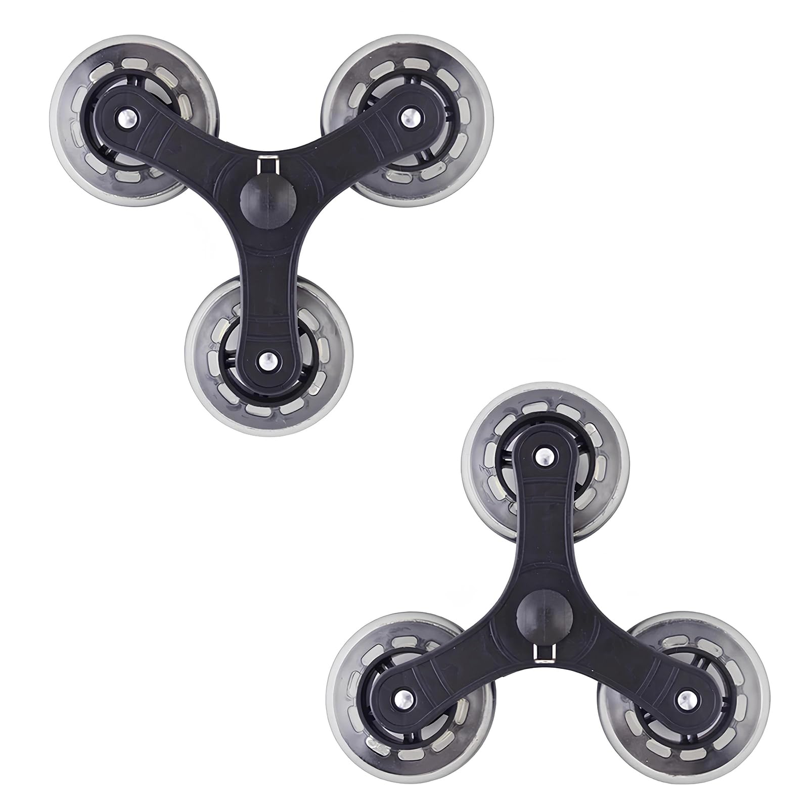 2er-Pack, Einkaufstrolley Ersatzräder, Ersatzrad für Treppen
