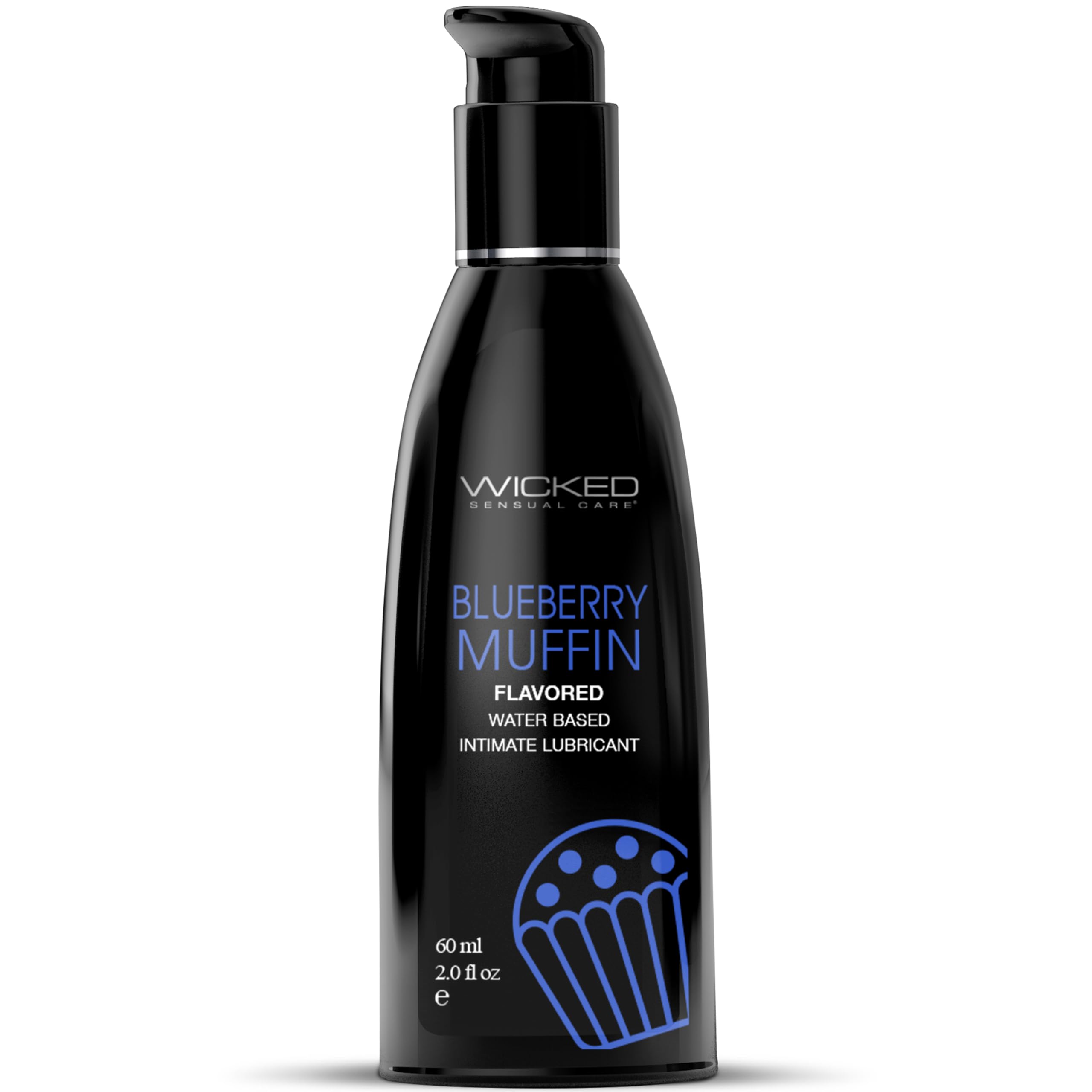 Aqua Blueberry Muffin Flavoured Water Based Personal Lubricant Gel 60ml for Women & Men (Premium, Sweet Natural Flavor)