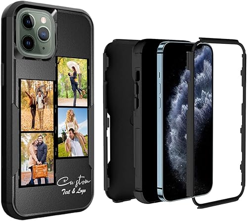 Vista 18 de Funda de teléfono con fotos personalizada para iPhone 11 Pro Max, diseño de collage de imágenes personalizadas, fundas personalizadas para impactos