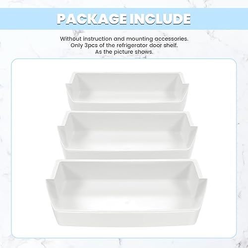 Miniatura 9 de HECASA WP2187172 AP3853103 PS328468 Estante para puerta de refrigerador compatible con Roper Kitchenaid Kirkland Refrigerador Puerta Bin Ligero