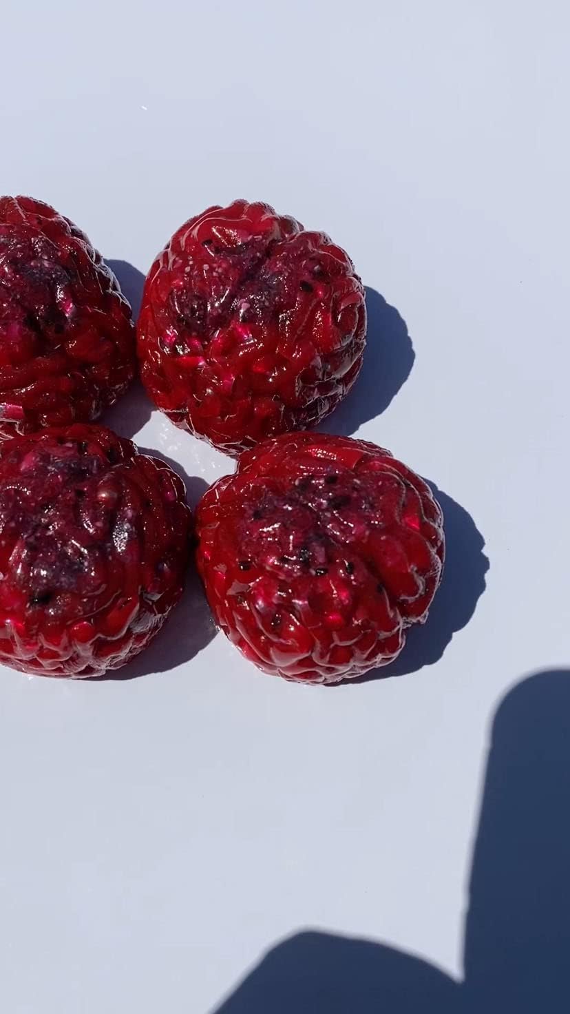 1 Transparent Red Power Brain Crystal Orgone Generator Energy Accumulator 7.83/432/528Hz OM Chant Advance Harmonics Many Beautiful Ingredients! (Transparent Red)