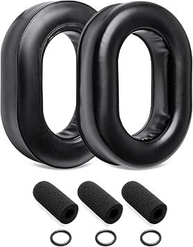 Gel Ear Pads 3 Mic Covers Kit Compatible with David Clark H10-60 H10-20 H10-76 H10-30 H10-13S H10-13.4 DC H10-Series Aviation Headsets