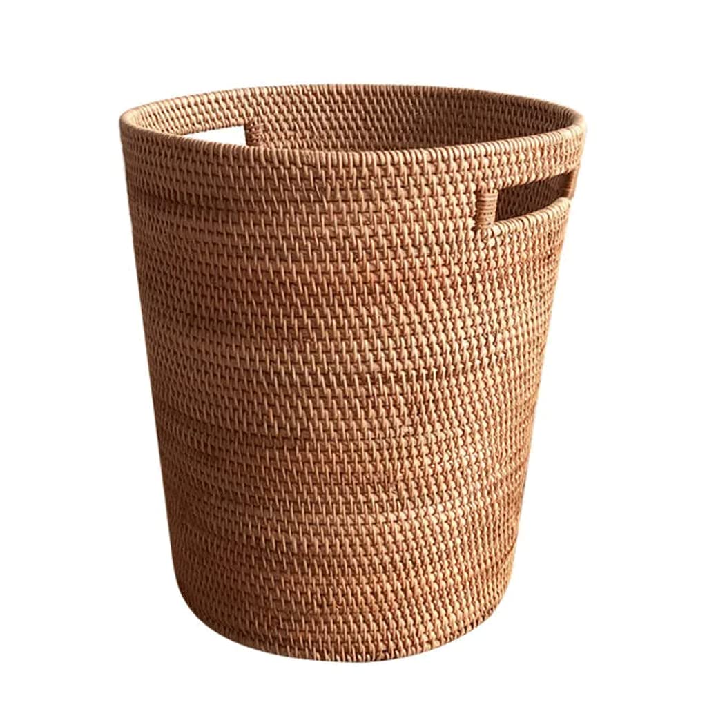 Panier à linge en rotin tissé à la main pour une buanderie haut de gamme