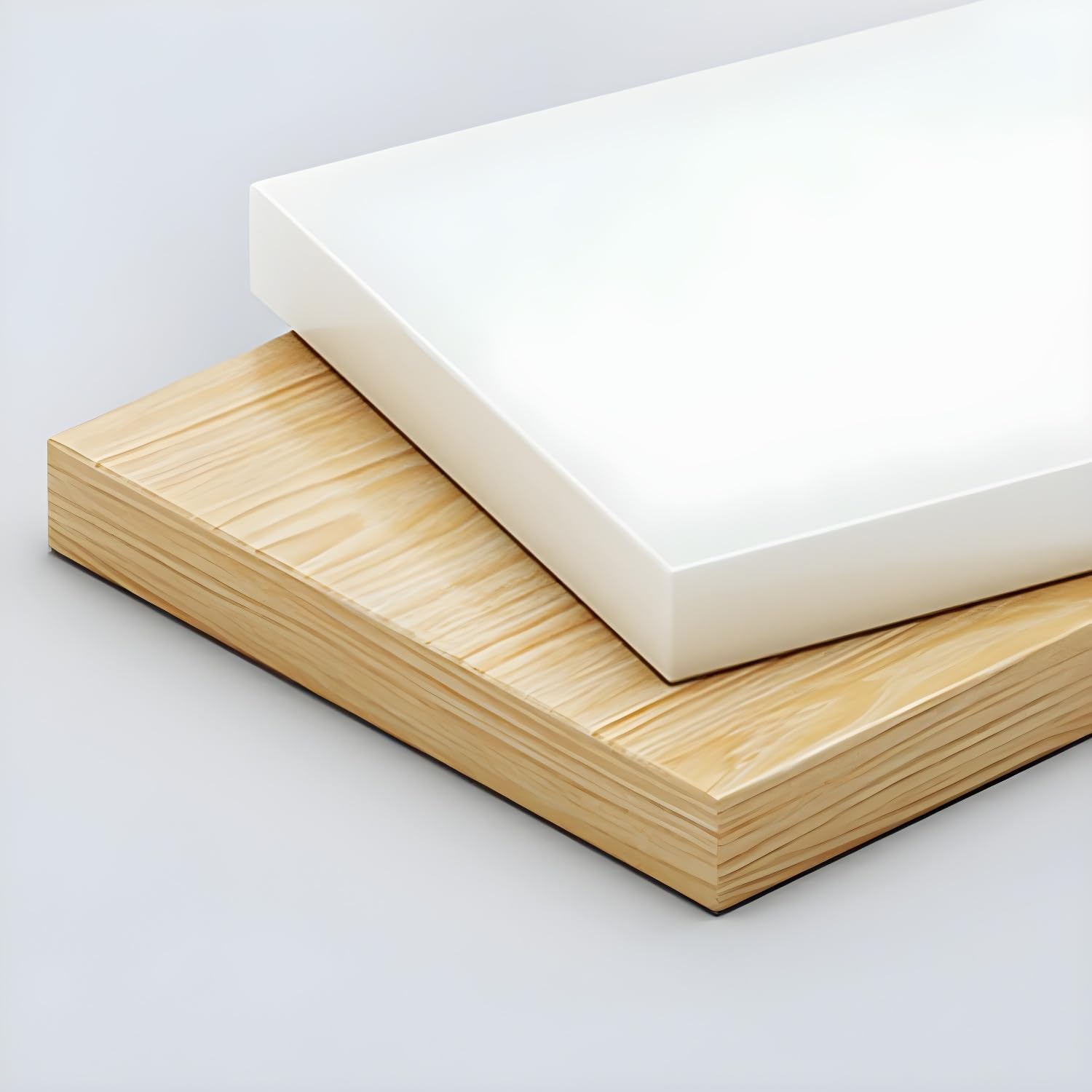 LITFAD Storage Rack Simple Bookshelf Standard Bookcase with Natural Wooden Frame for Office Living Room Study Room - White 24" L x 12" W x 21" H