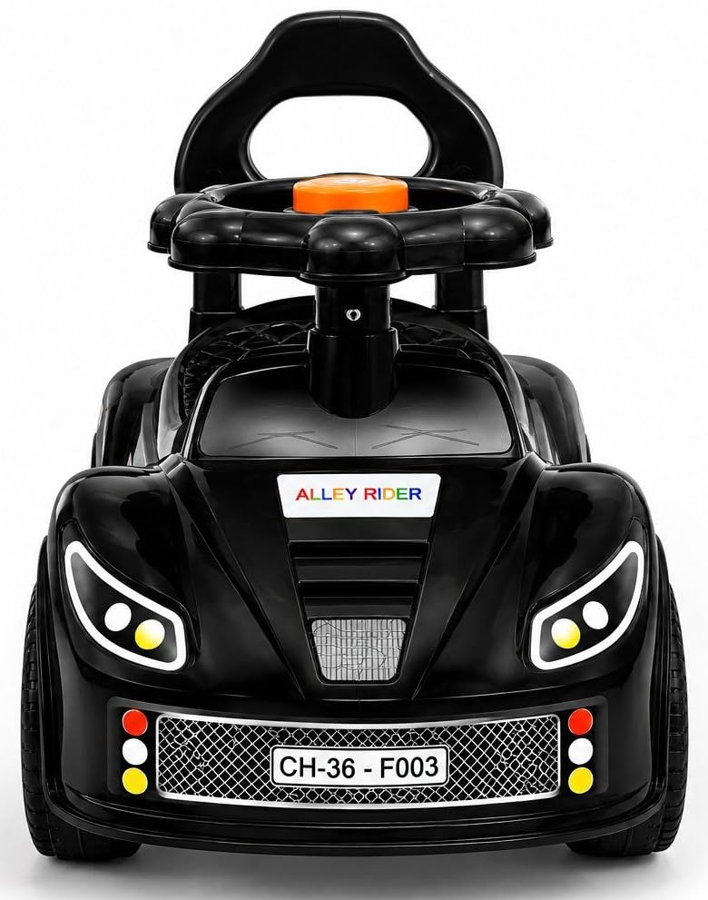 Image of Baby Ride On Car for Kids Push Ride On Toy Car (Jet Black)