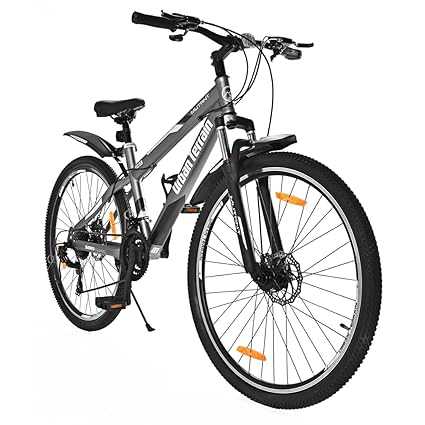 Urban Terrain Mutant 29T Grey,Steel Mountain Cycle with 21 Shimano Gear and PAN India Free Installation Services, Cycling Event, Diet Plan & Ride Tracking App by cultsport (17 Inches Frame,Unisex)