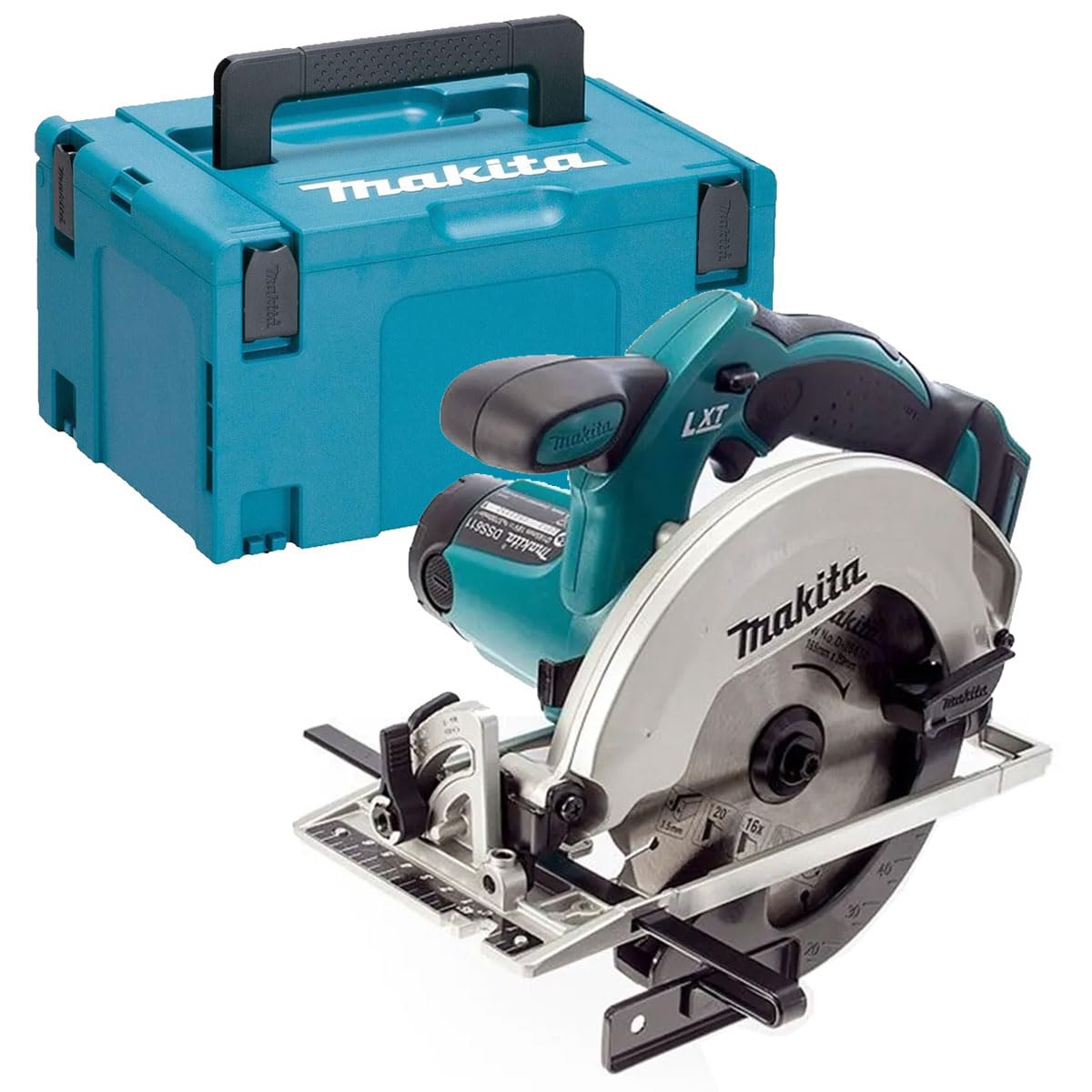 Makita Blue Dss611z Dss611 18V Li-Ion 165Mm Circular Saw Body With 821551-8 Mak 3 Case