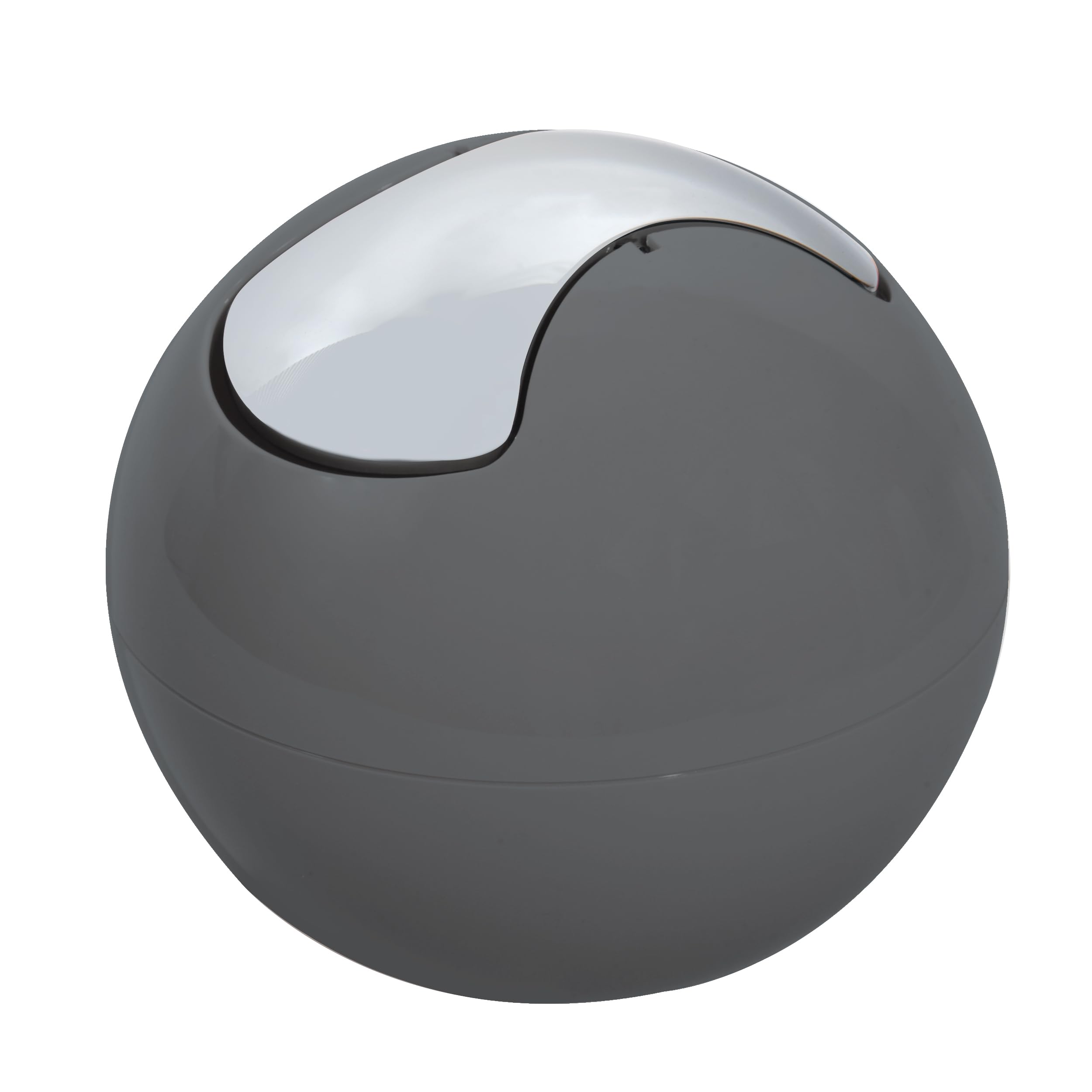 Spirella colección Bowl, Papelera Ø16 x 14 cm (1 Litro), Poliestireno, Gris