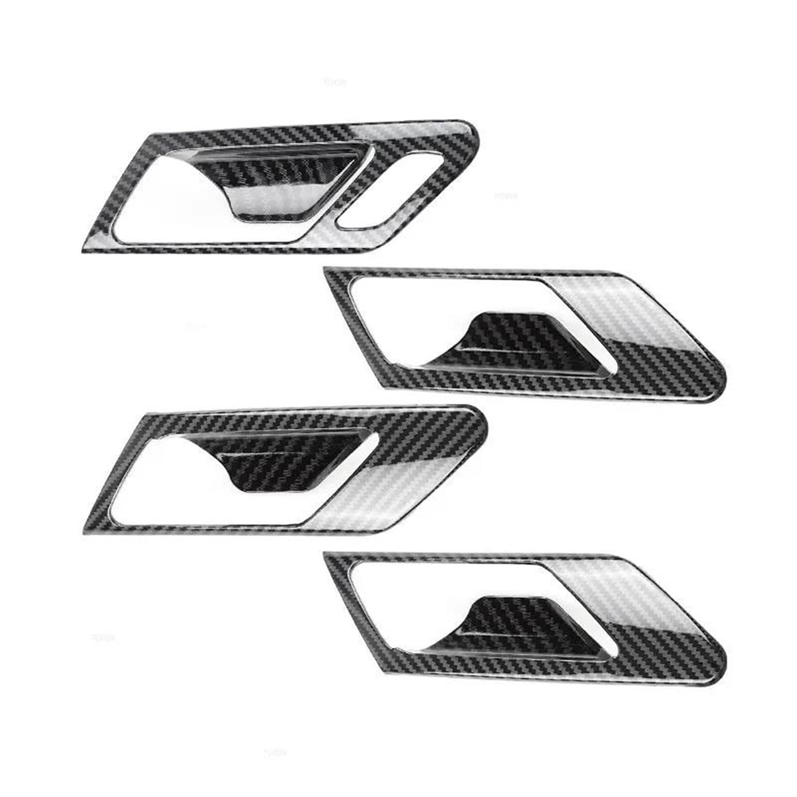 YUEYZHK for VW for Golf 6 MK6 2008-2013 LHD/RHD Car Interior Door Handle Pull Bowl Frame Cover Trim Accessories ABS(LHD)