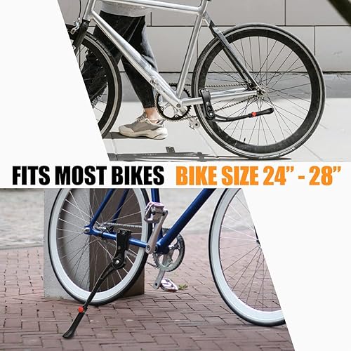 Miniatura 3 de TOPCABIN Soporte ajustable de aleación de aluminio para bicicleta, negro, bicicleta de 24 "-28"