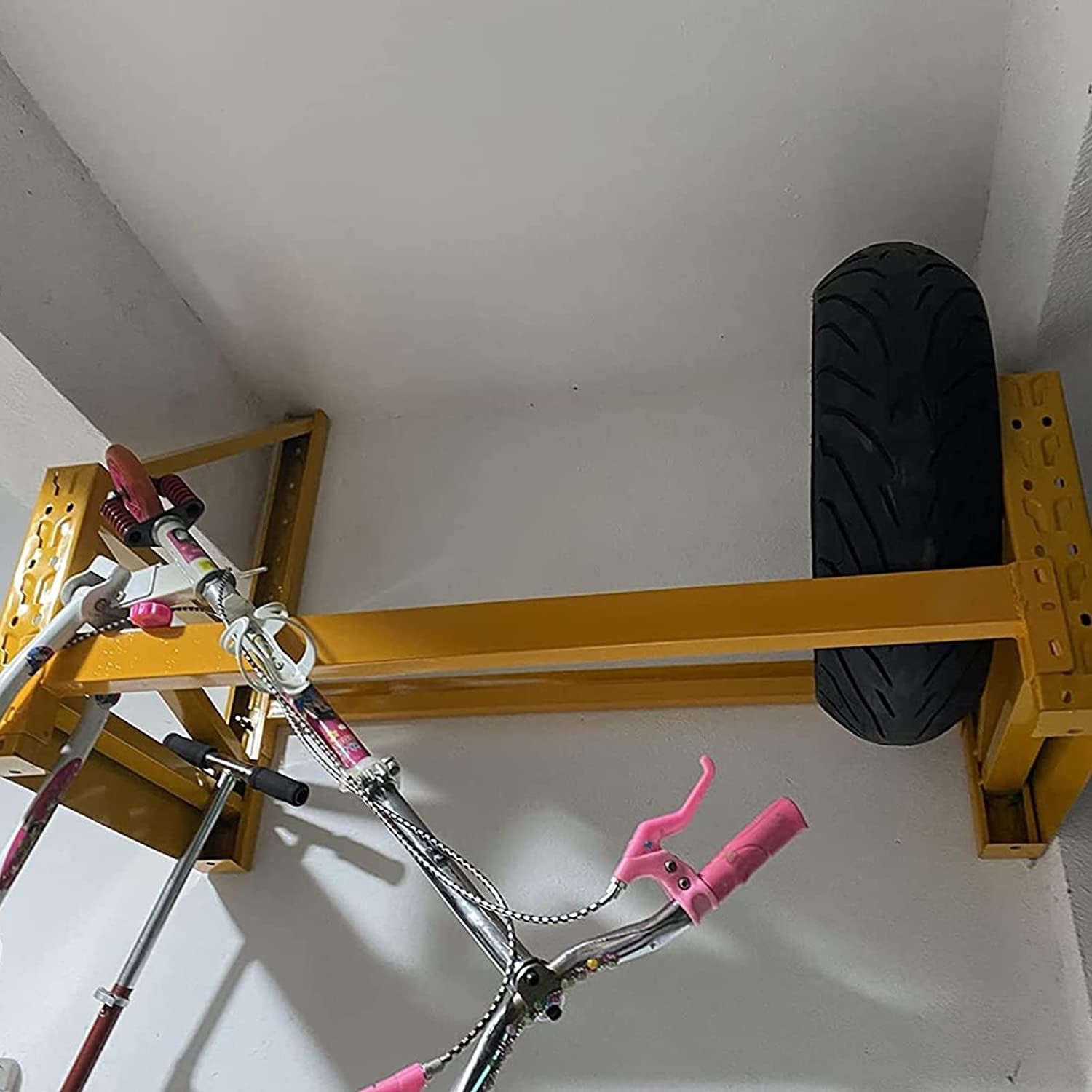 Supporto per Pneumatici ad Alta Resistenza, Supporto da Parete per Pneumatici da Garage/capannoni/Appartamenti, espositore per Pneumatici/Cerchi(120x55x80cm(47x21.7x31.5 in)