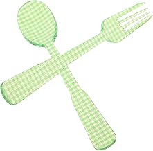 OKUMEYR Louça 1 Conjunto De Colheres De Sopa Garfos De Plástico Colheres Decorativas Colheres Pequenas Colheres De Sobremesa Garfo De Sobremesa Garfo De Bolo Colher De Bolo Talheres