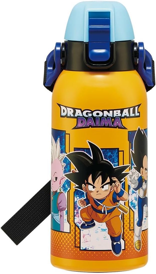 Skater STCH6-A Children's Water Bottle, Direct Drinking, 20.3 fl oz (600 ml), Dragon Ball DAIMA Boys, Cold Insulation, Stainless Steel, Lightweight Type, Sports Bottle, Kids, Water Bottle