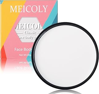 MEICOLY Pintura facial blanca para el cuerpo,...