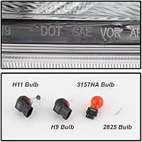 Vista 6 de ACANII - Para [modelo halógeno solamente] 2016-2019 Nissan Sentra faros delanteros con juego de repuesto de bombilla conductor y pasajero