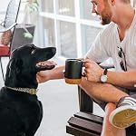 DOWAN Coffee Mugs, 15 oz Mug Ensemble de 2, Grande tasse de café en céramique avec fond de liège et lard anti-splash pour les hommes, femmes, grande tasse pour café latte, thé, gris mat