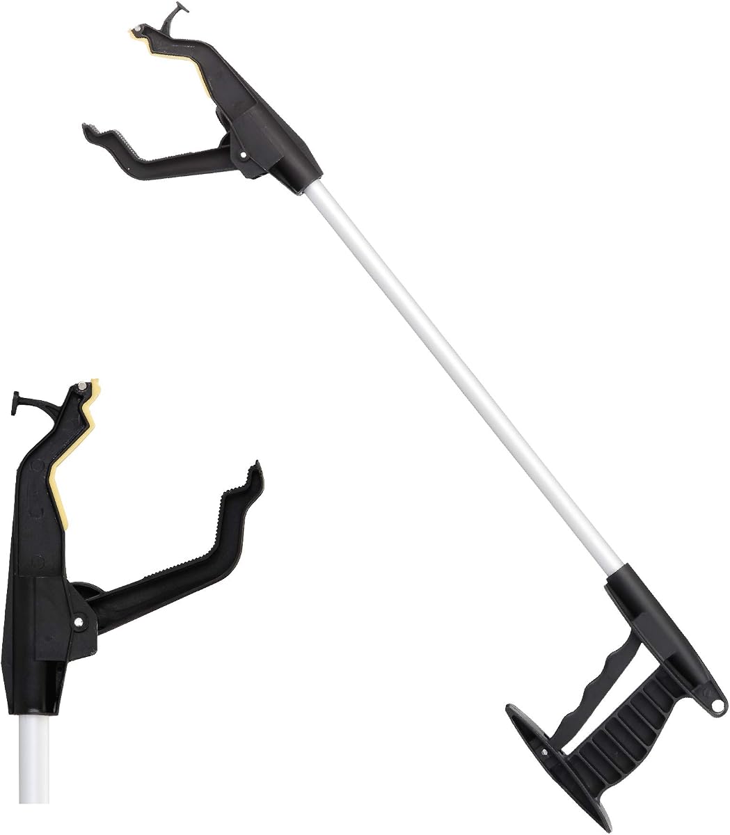 Nova Joy Reacher - Herramienta de recogida para personas mayores - Pinza ligera con punta magnética, gancho y garra giratoria - Ayuda para la vida diaria para personas mayores y usuarios con movilidad limitada - 24" - Un paquete