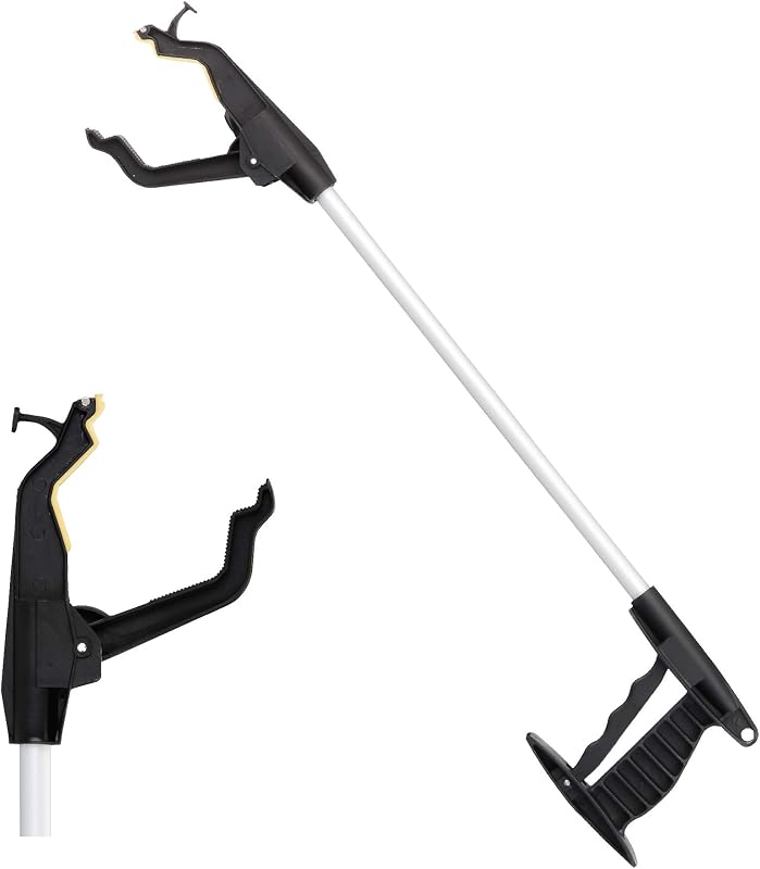 Nova Joy Reacher - Herramienta de recogida para personas mayores - Pinza ligera con punta magnética, gancho y garra giratoria - Ayuda para la vida diaria para personas mayores y usuarios con movilidad limitada - 24" - Un paquete