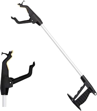 Nova Joy Reacher - Grabber Pickup Tool for Seniors - Lightweight Gripper with Magnetic Tip, Hook, and Rotating Claw - Daily Living Aid for Elderly and Users with Limited Mobility - 24" - One Pack