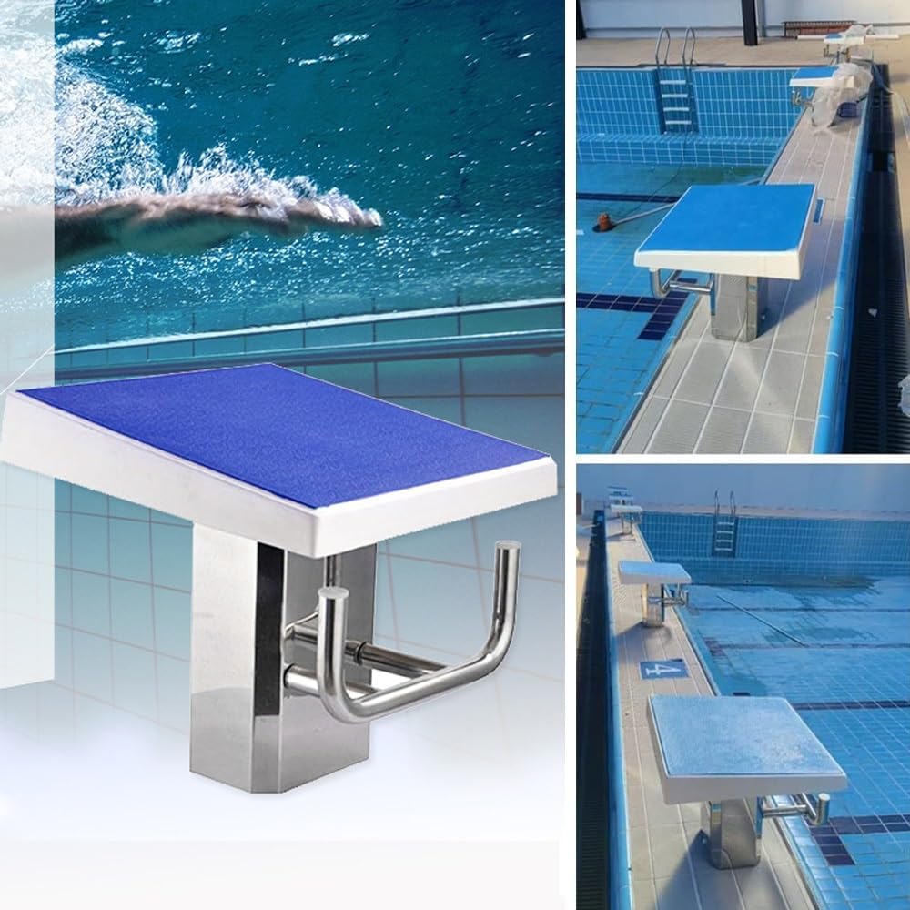 Non-Slip Stainless Steel Diving Board for Swimming Pools - Durable Diving Platform for Indoor/Outdoor Use, Wear-Resistant, Ideal for All Skill Levels