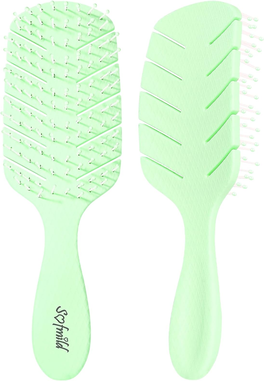 Detangler Hair Brush for Women & Men for Faster Blow Drying Styling - Vented No Pulling Hair Brushes for Curly, Straight, Wet, Dry Hair