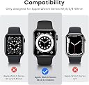 CASENED Tempered Glass Protective Case for Apple Watch Series 10 (2024) 46mm – Ultra-Thin, Scratch-Resistant (Black, iWatch SE SE 2 Series 6 5 4 [40mm]) gallery image