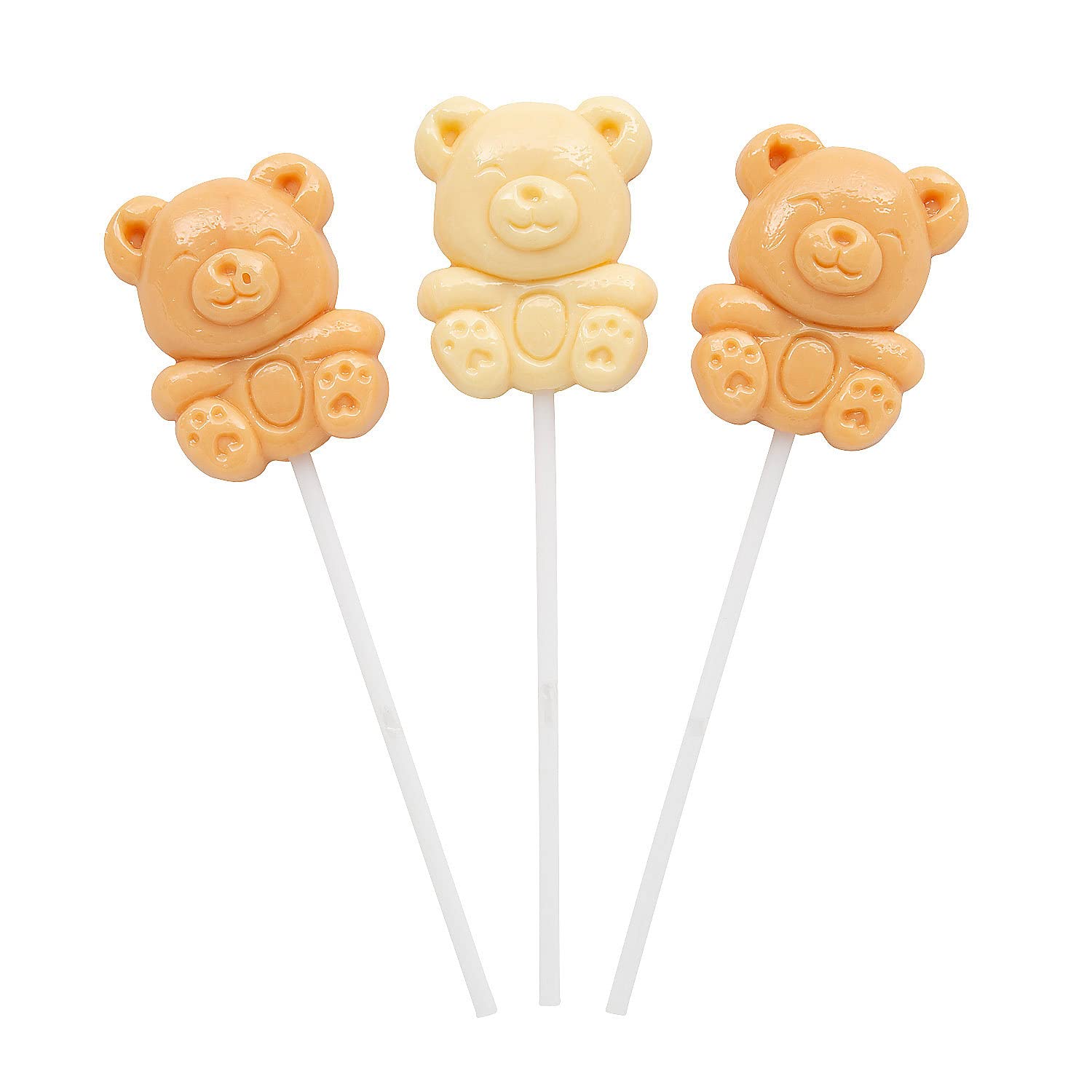 Teddy Bear Lollipops - 12 Pieces