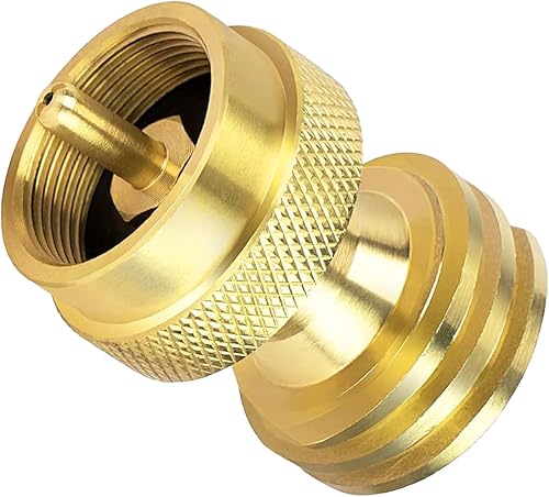 Adaptador de propano de 1 libra para cilindro desechable desechable, adaptador de tanque de propano de 1 libra a 20 libras, dispositivo conector