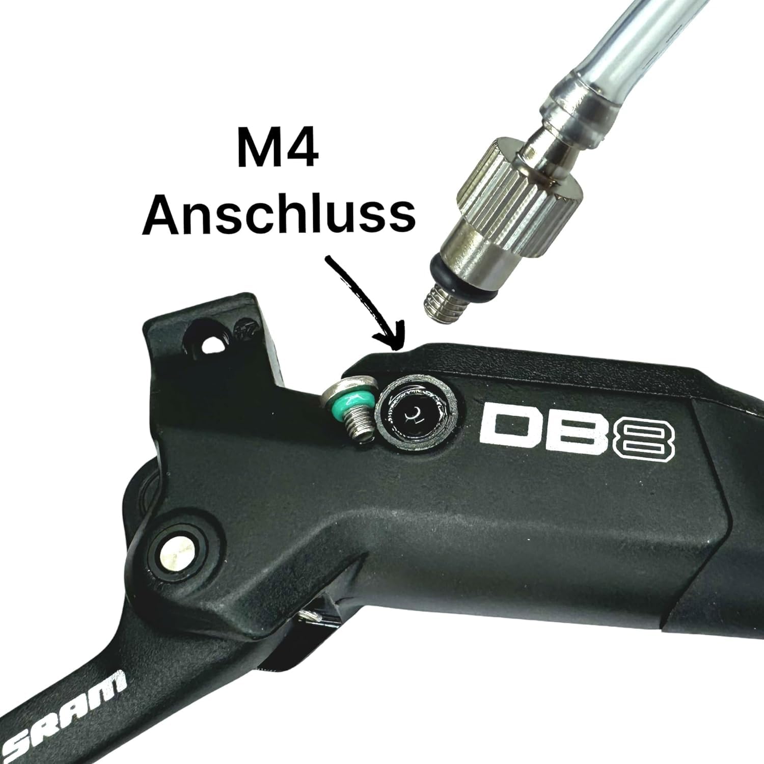 F26 Set di freni a disco per bicicletta, adatto per freni idraulici Sram DB8/MAVEN con olio minerale Sram Maxima, 120 ml, attacco M4, MTB, Ebike, DH I FR