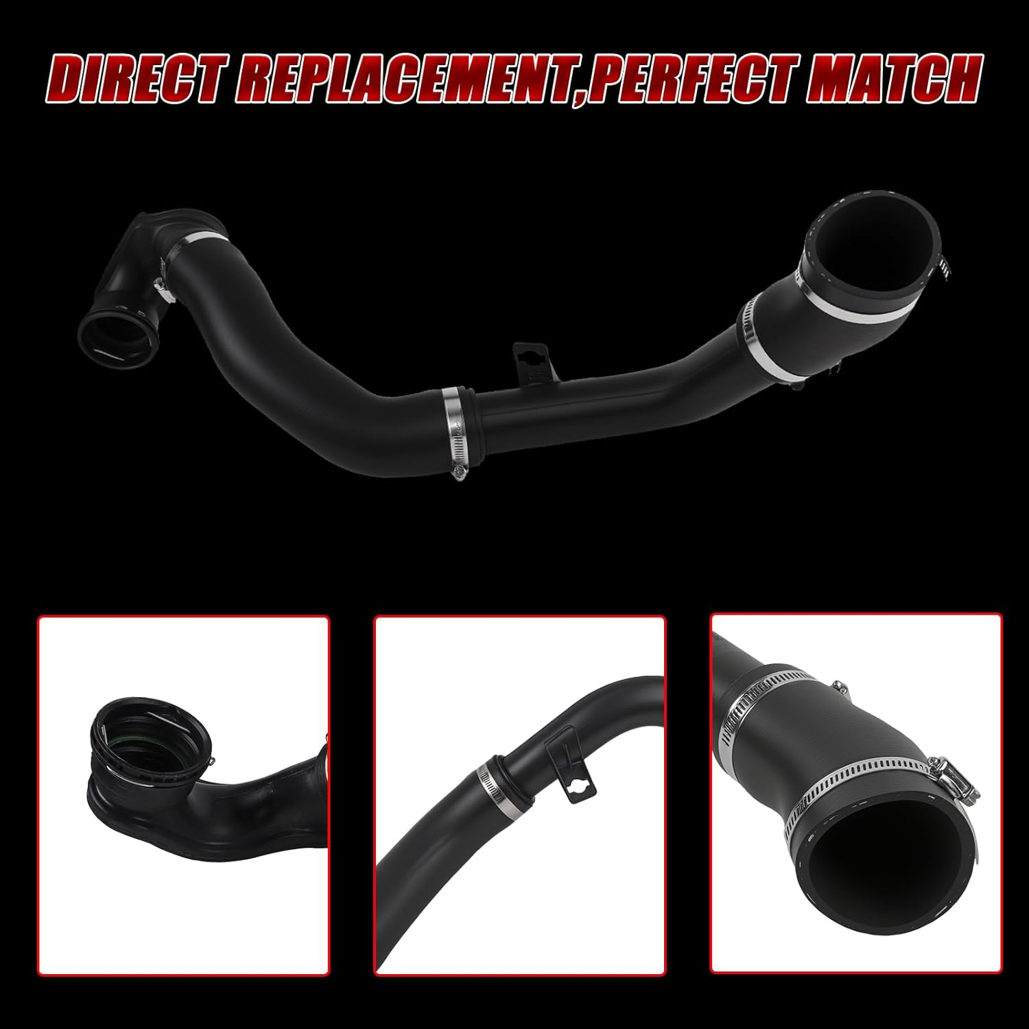 667-303 Turbocharger Intercooler Outlet Water Hose Compatible with Chevy Vehicle 2013-2015 Cruze 2016 Cruze Limited, High Temp & Coolant Resistant Rubber Hose, Replace#13398479