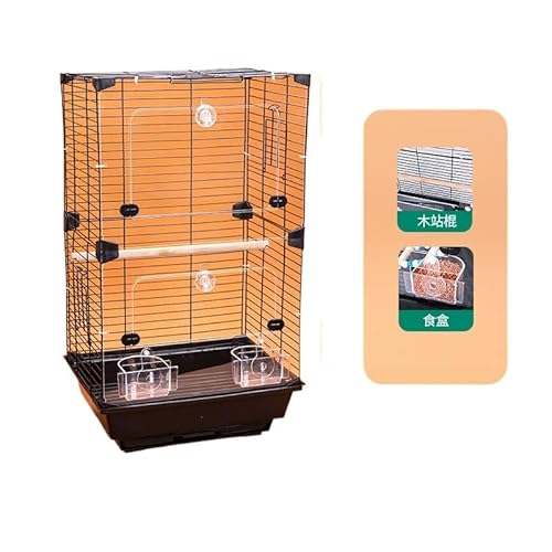 鳥かご 大型 高級ケージ 鳥小屋 取り外し可能なローリングスタンド、丈夫なワイヤー ハンドル付き セキセイインコ用 取り外し可能なトレイ付き、複数のインコ用、ハト、インコ、オカメインコ用セキセイインコ、小型から中型の鳥用