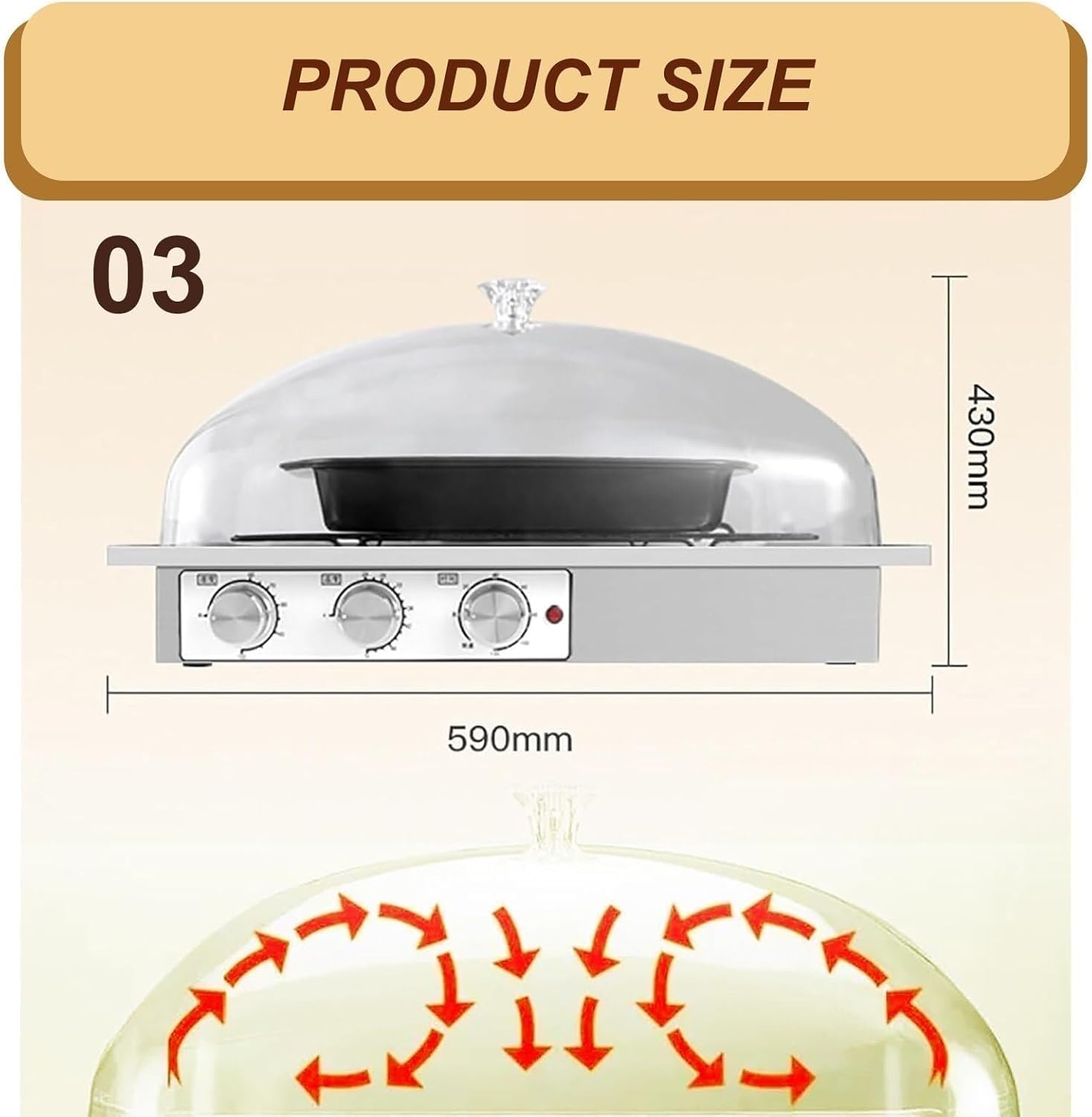 Bread fermentation machine, adjustable humidity dough proofer, with 0~120 minutes timer, with heater, for making bread/yogurt(110V,03)