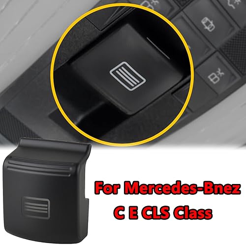 Miniatura 8 de 20482081019051 Cubierta del botón del interruptor de control de la ventana del techo corredizo para Mercedes-Benz C E CLS Clase W204 W212 W218 A207