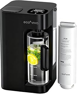 Sponsored Ad - Ecoviva Mate 3 Countertop Reverse Osmosis Water Filter, 8-Stage RO Water Filtration System with 44oz Water ...