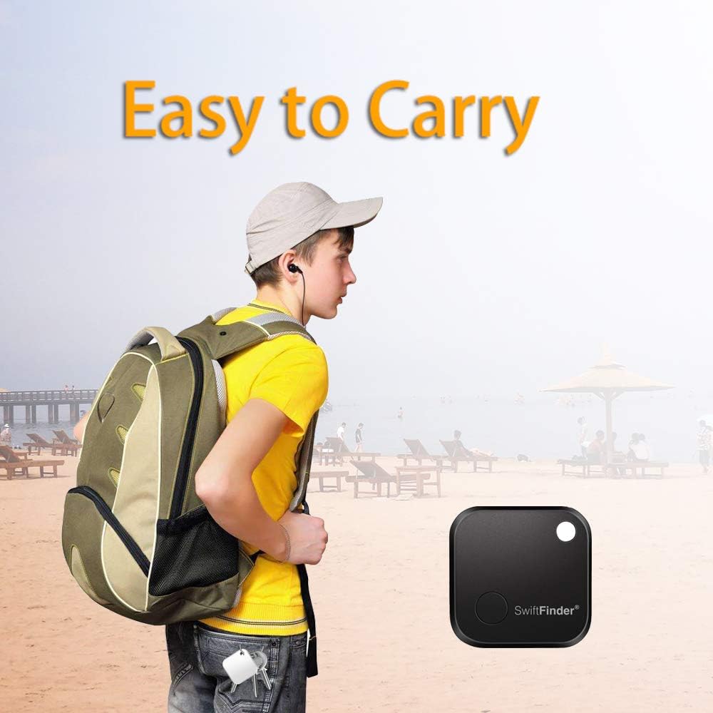 Zenlyfe/SwiftFinder Smart Key Finder Tracker, 2 Pack Classic Key Finder Locator Bluetooth Tracker Device for Car Key/Wallets/Backpack/Luggage/Bags/Umbrella/TV Remotes with APP Control
